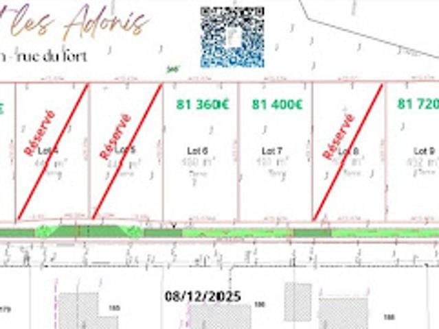 Vente Terrain constructible 451 m2 Algolsheim