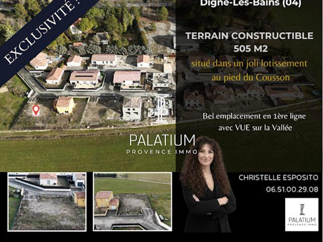 Vente Terrain constructible 505 m2 Digne les Bains