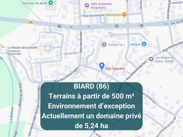 Vente Terrain constructible 500 m2 Biard