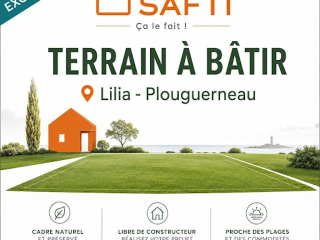 Vente Terrain constructible 545 m2 Plouguerneau