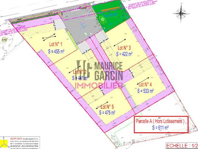 Vente Terrain constructible 611 m2 Monteux