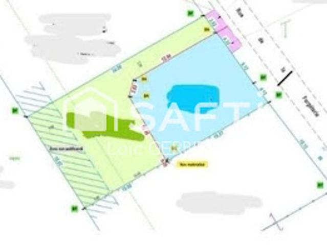 Vente Terrain constructible 623 m2 Chargé
