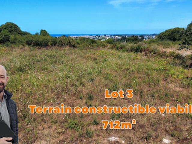Vente Terrain constructible 712 m2 Trévou Tréguignec