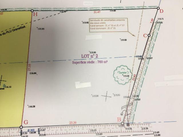 Vente Terrain constructible 760 m2 Buzançais