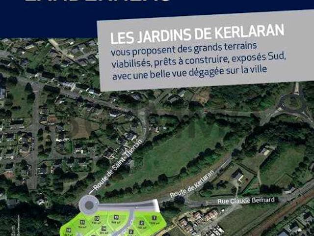 Vente Terrain constructible 786 m2 Landerneau