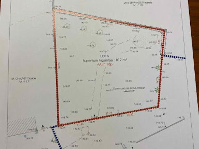 Vente Terrain constructible 817 m2 Bons Tassilly