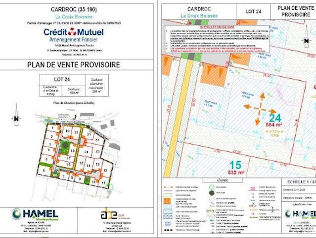 Vente Terrain 0 m2 Cardroc