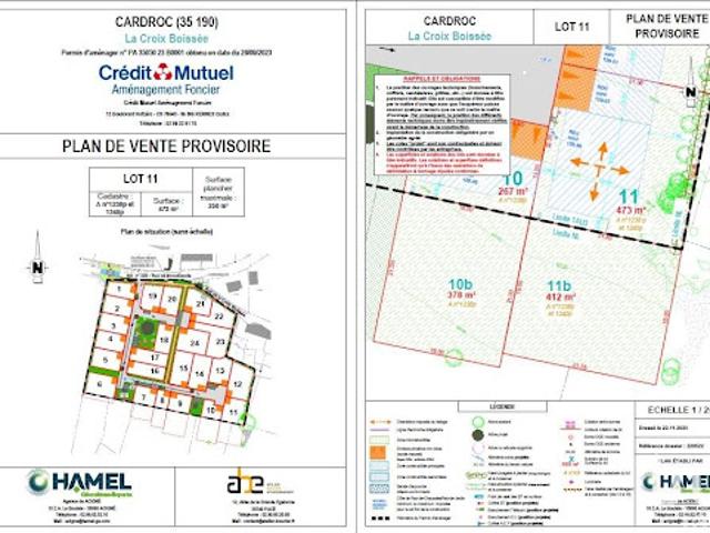 Vente Terrain 0 m2 Cardroc
