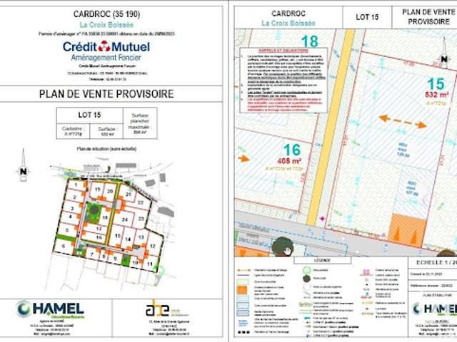 Vente Terrain 0 m2 Cardroc