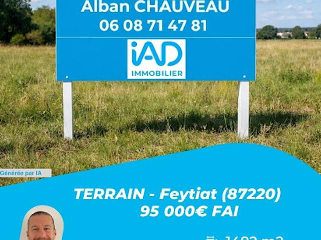 Vente Terrain 1482 m2 Feytiat