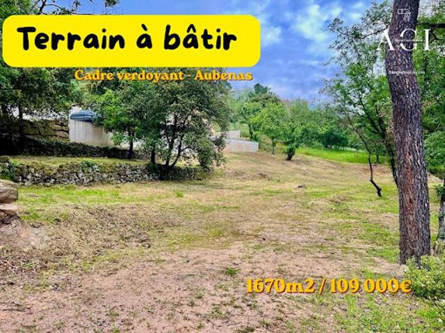 Vente Terrain 1670 m2 Aubenas