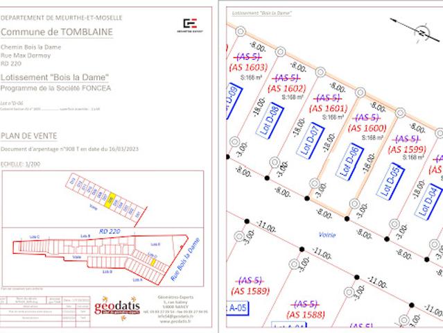 Vente Terrain 168 m2 Tomblaine