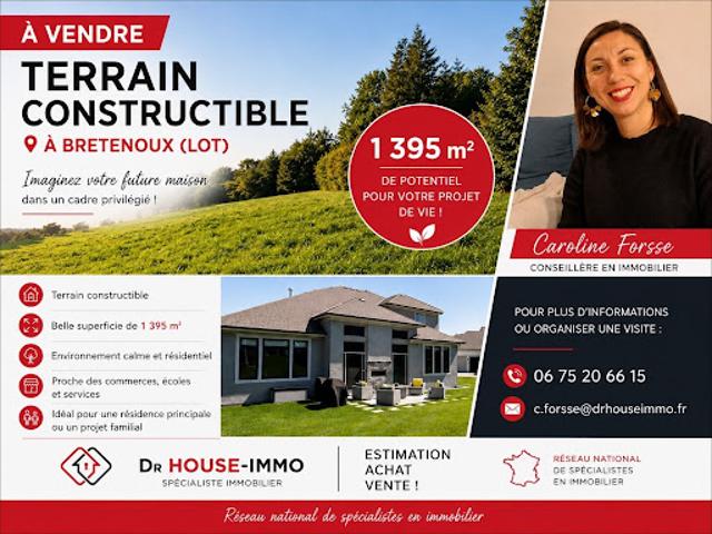 Vente Terrain 1727 m2 Bretenoux