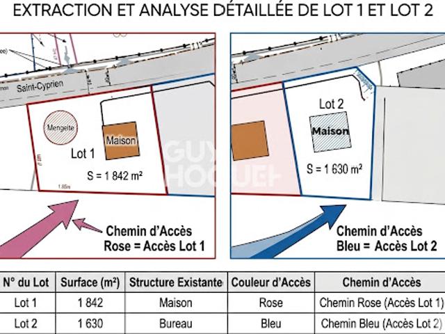 Vente Terrain 1842 m2 Elne