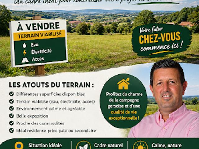 Vente Terrain 1000 m2 Encausse