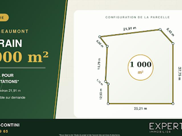 Vente Terrain 1000 m2 Henin beaumont