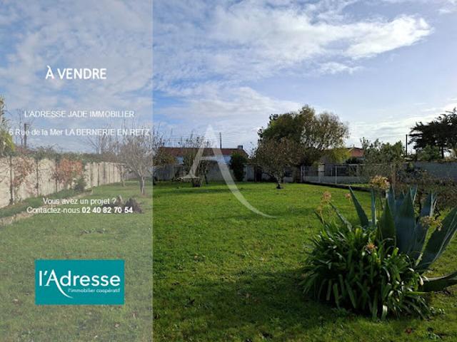 Vente Terrain 1024 m2 La Bernerie en Retz
