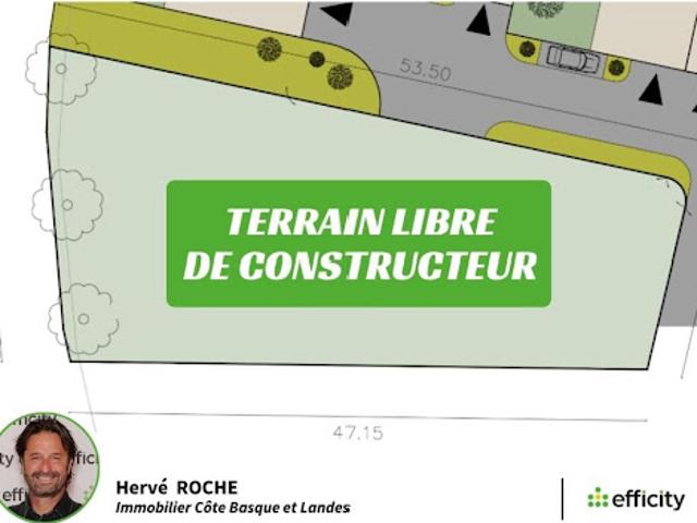 Vente Terrain 1030 m2 Anglet