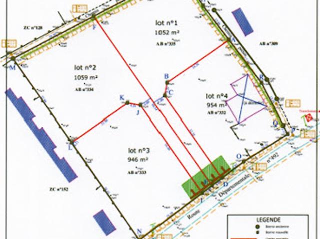 Vente Terrain 1054 m2 Les Loges Marchis