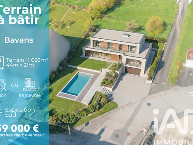 Vente Terrain 1056 m2 Bavans