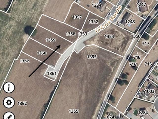 Vente Terrain 1084 m2 Dissé sous le Lude