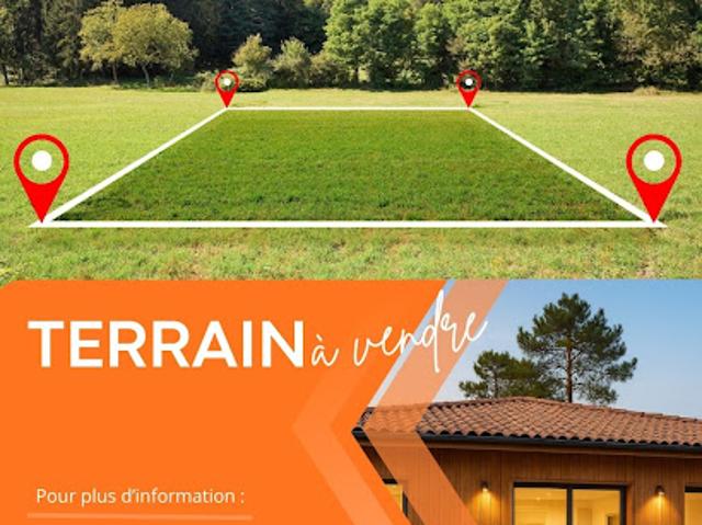 Vente Terrain 1100 m2 Le Teich