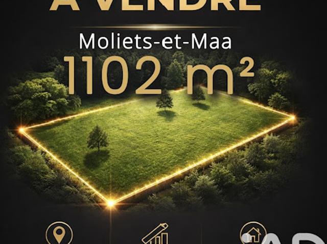Vente Terrain 1102 m2 Moliets et Maa