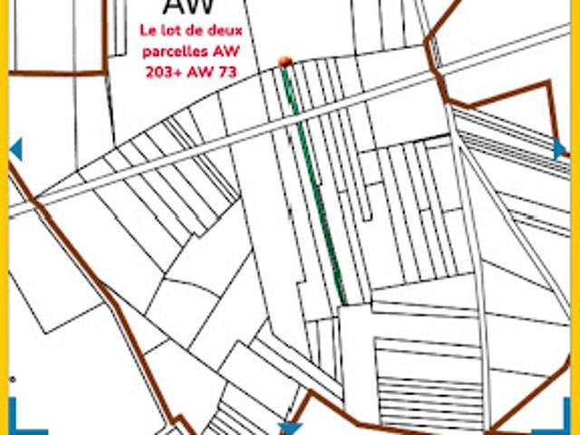 Vente Terrain 1113 m2 Azay le Ferron