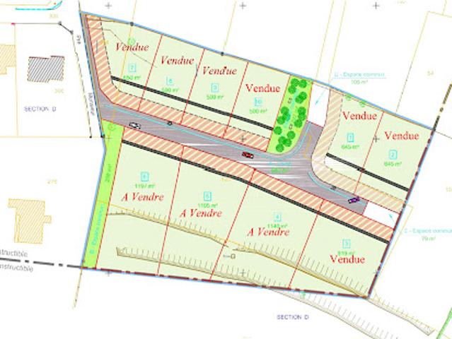 Vente Terrain 1140 m2 Sancey le Long