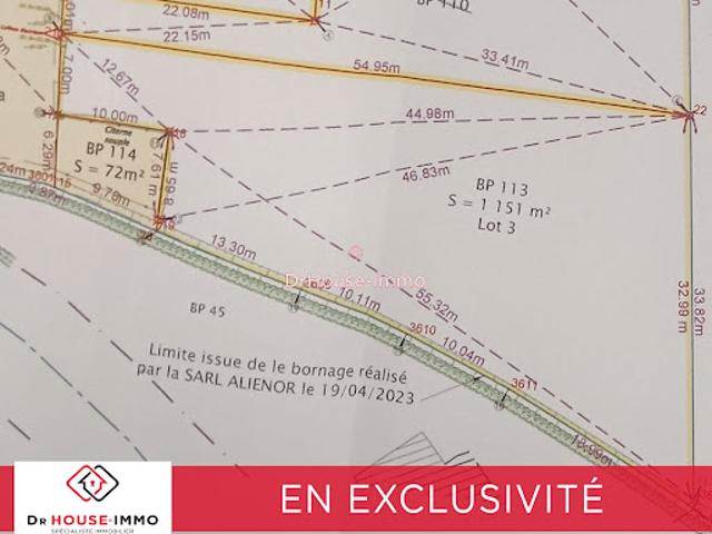 Vente Terrain 1150 m2 Sainte Livrade sur Lot