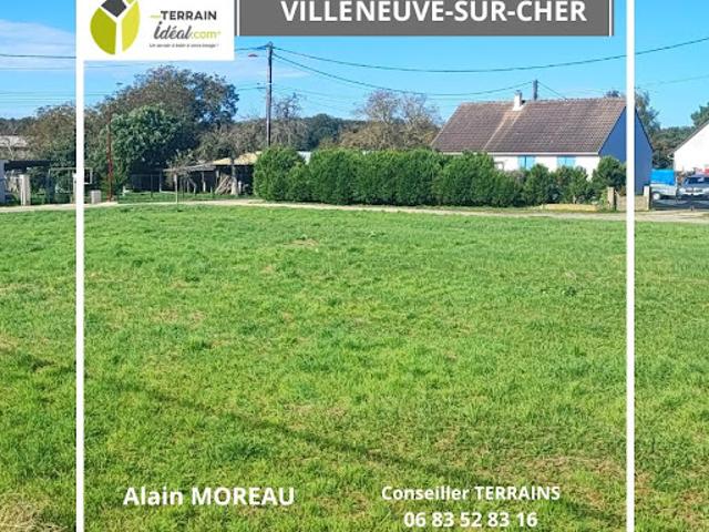 Vente Terrain 1163 m2 Villeneuve sur Cher