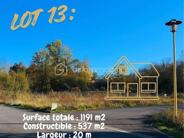 Vente Terrain 1191 m2 Neufchâtel sur Aisne