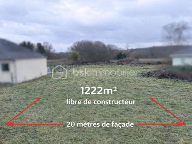 Vente Terrain 1222 m2 Tournes
