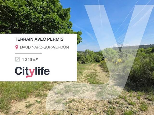 Vente Terrain 1246 m2 Baudinard sur Verdon