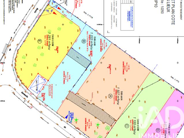 Vente Terrain 1281 m2 Saint andre de l'eure