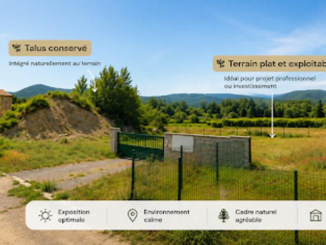 Vente Terrain 2500 m2 Saulce sur Rhône