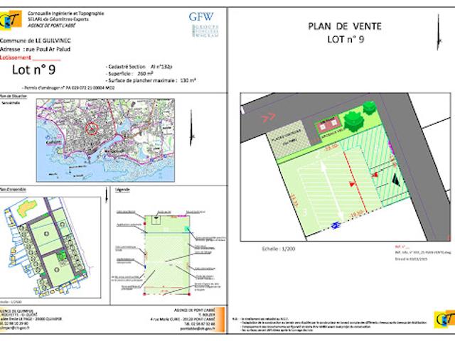Vente Terrain 261 m2 Guilvinec