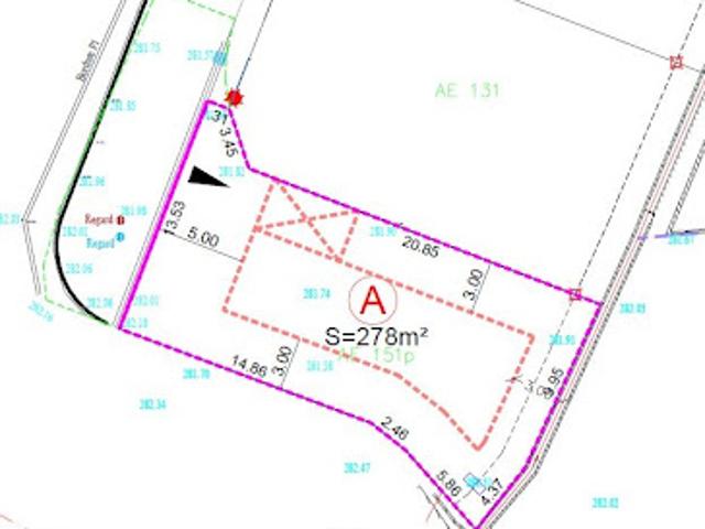 Vente Terrain 278 m2 Vinça