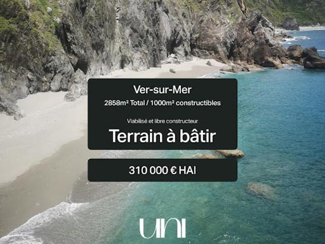 Vente Terrain 2858 m2 Ver sur Mer