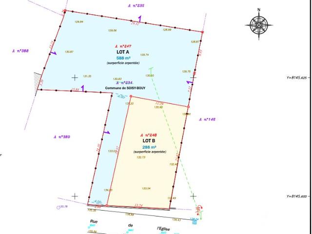 Vente Terrain 288 m²