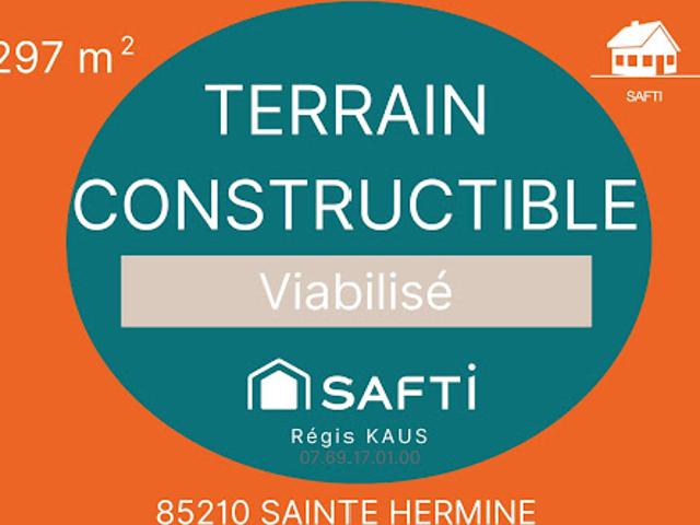 Vente Terrain 297 m2 Sainte Hermine