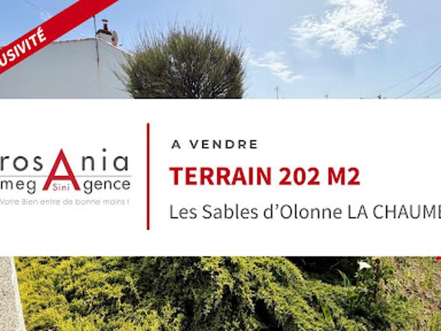 Vente Terrain constructible 202 m2 Les Sables d'Olonne