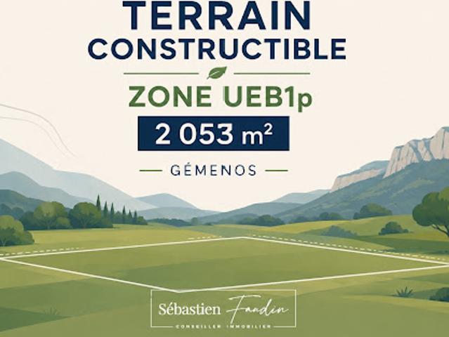 Vente Terrain 2053 m2 Gemenos