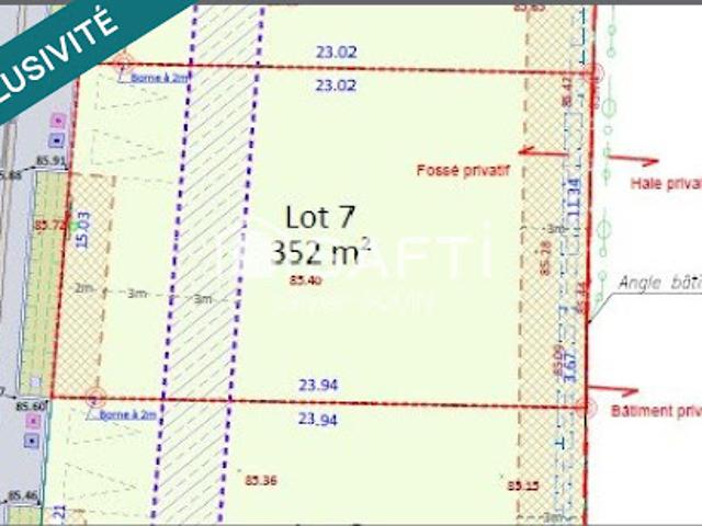 Vente Terrain constructible 352 m2 Landivisiau