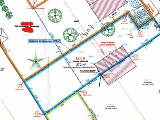 Vente Terrain 372 m2 Houdan