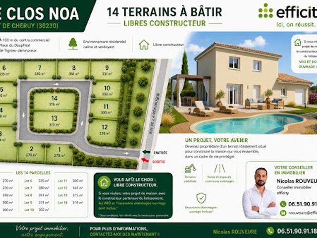 Vente Terrain 380 m2 Pont de Chéruy