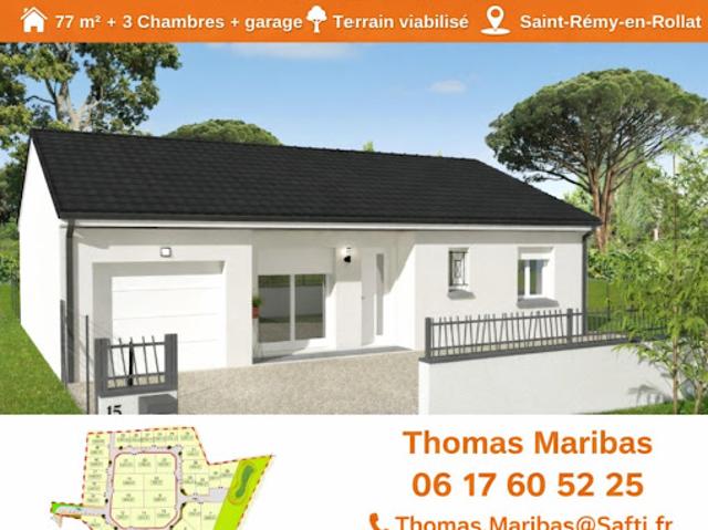 Vente Terrain 389 m2 Saint Rémy en Rollat