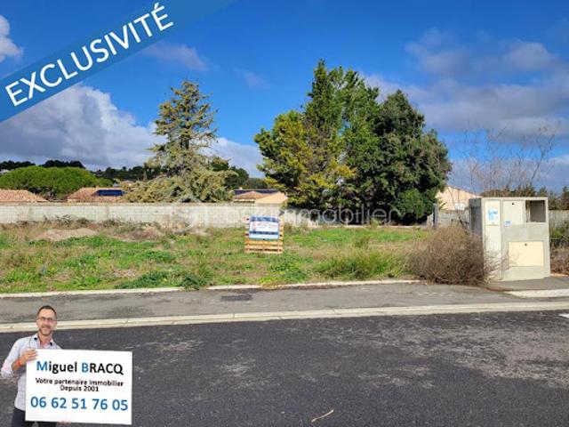 Vente Terrain 390 m2 Lespignan