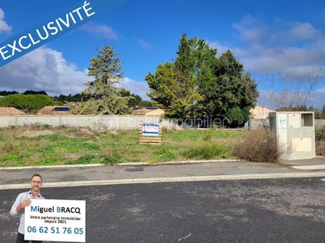 Vente Terrain 390 m2 Lespignan