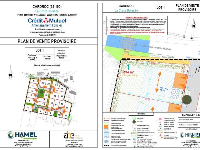 Vente Terrain 394 m²